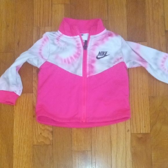 nike Other - Nike Pink and White Tie-Dye Jacket girl 18 month
